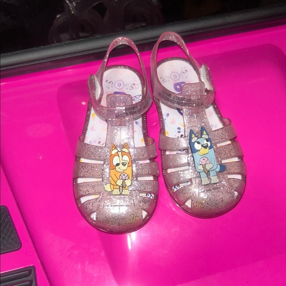 Glitter Jelly Sandals